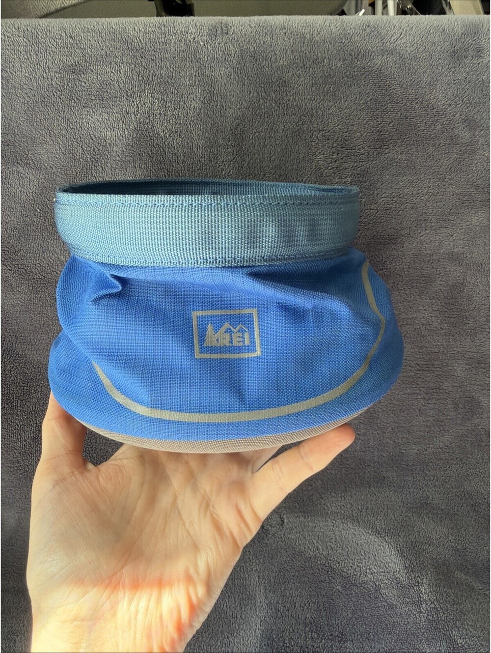 REI Adventure Dog Collapsible Dog Bowl - Blue